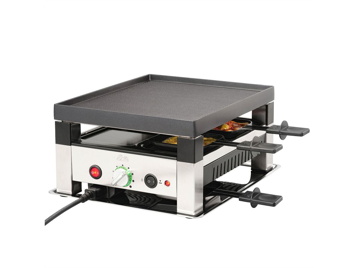 Solis 4 in 1 Raclette & Pizza Grill für 4 Personen
