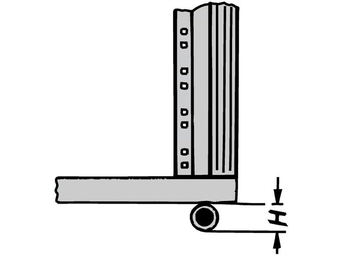 Roulette Eurorack SCHROFF, 240 kg, 110 mm de hauteur