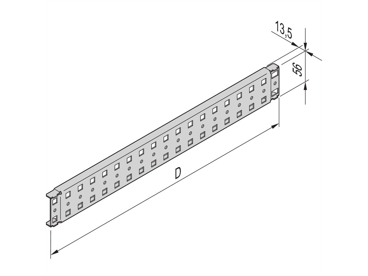 SCHROFF Novastar Support de profondeur pour armoire 1000D
