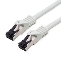 VALUE S/FTP-(PiMF-) Patchkabel Cat.8 (Class I), LSOH, PoE, Litzendraht, grau, 1 m