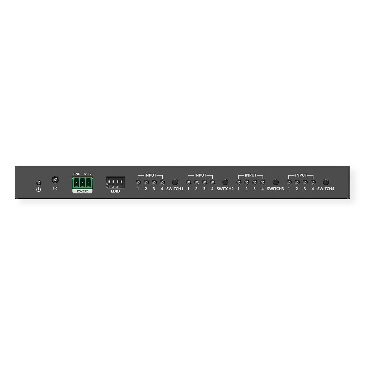 VALUE 4K HDMI Matrix Switch, 4 x 4, mit Fernbedienung