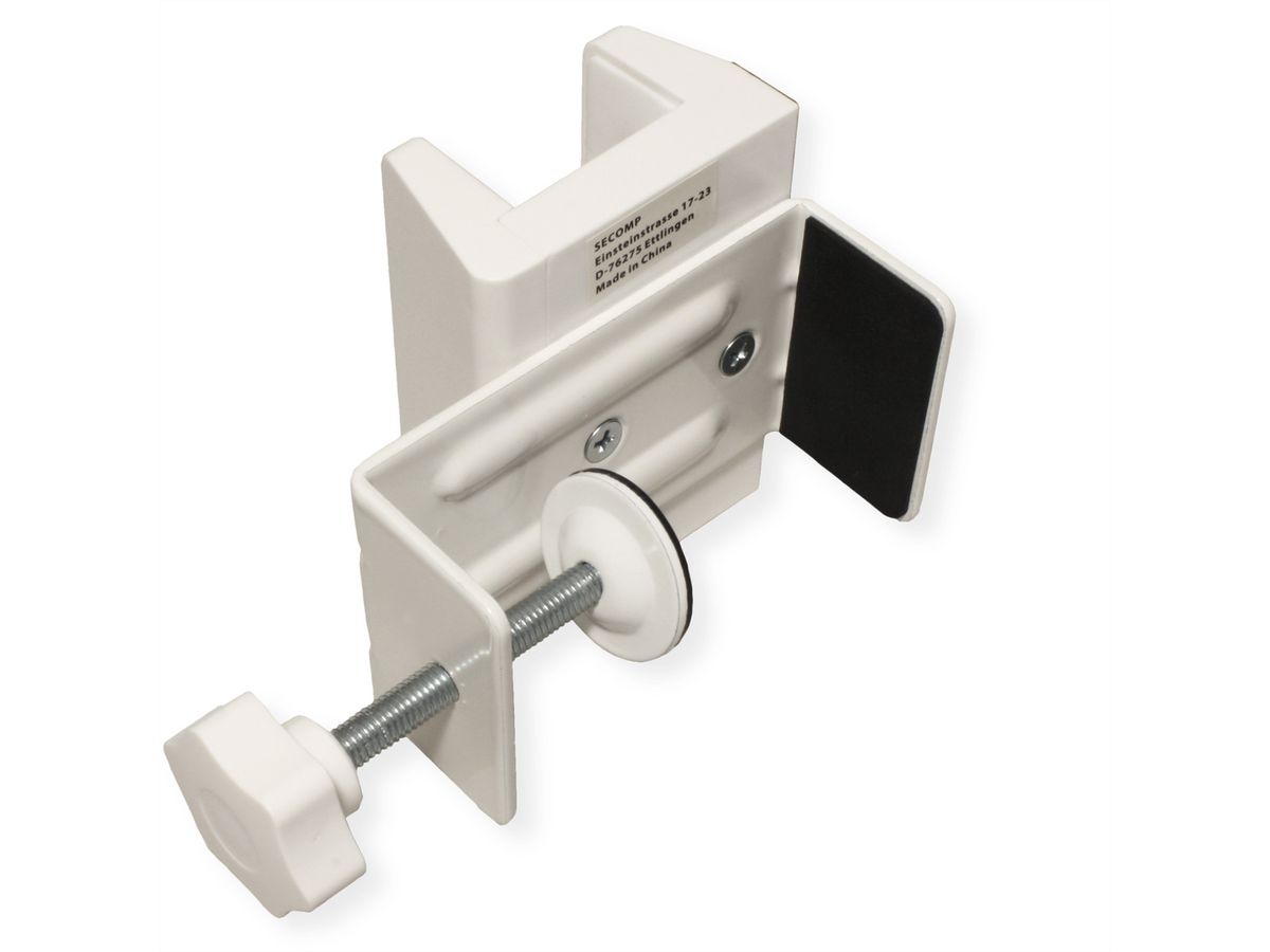 VALUE Support pour multiprise à fixer sur les pattes du bureau, blanc