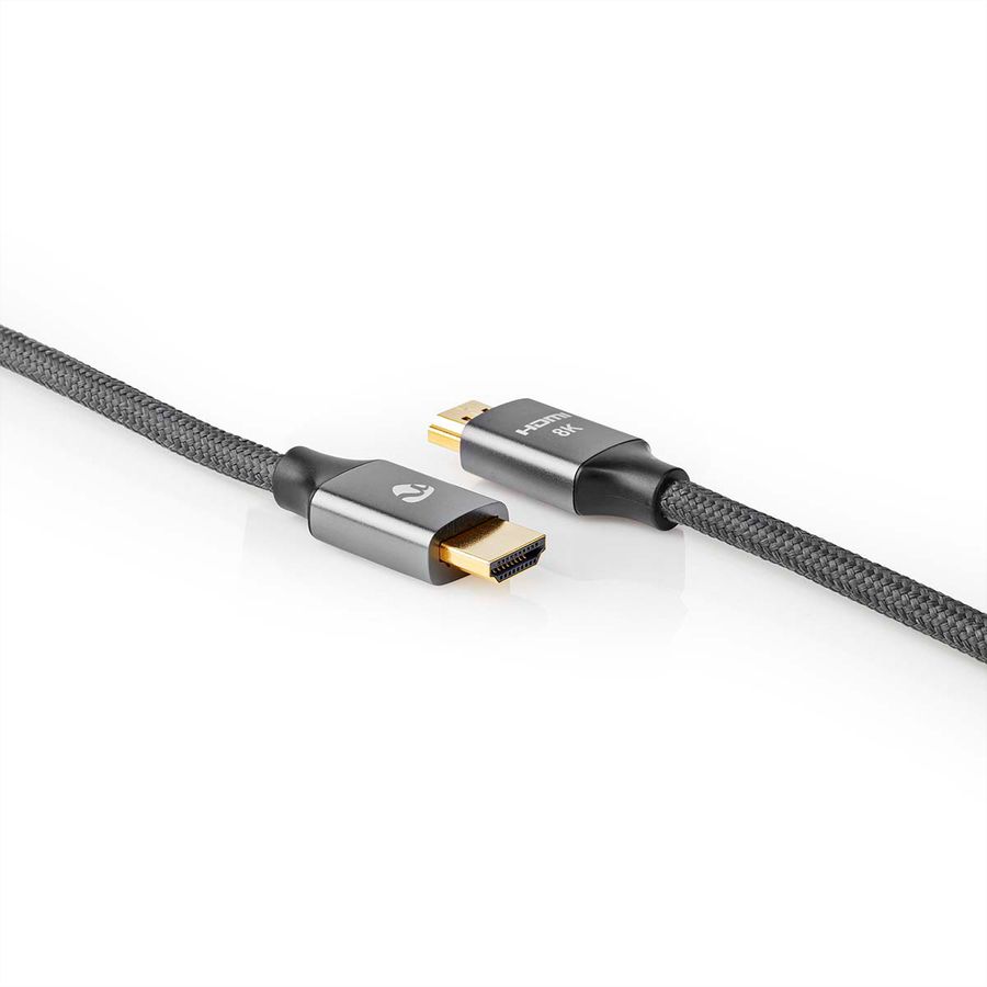 Nedis 8K HDMI Ultra HD Kabel, ST/ST, grau, 5m