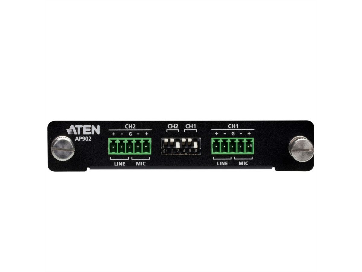 ATEN AP902 Carte d'extension 2-CH Mic/Line Pre-AMP pour la série AP