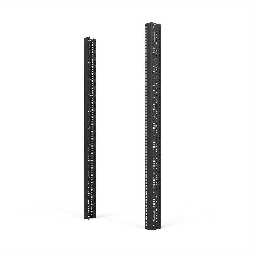 SCHROFF 19"-Winkelprofil mit Universal-Lochung (EIA), RAL 7035 - WINKELPROFIL 19"24HE 7035(2X)