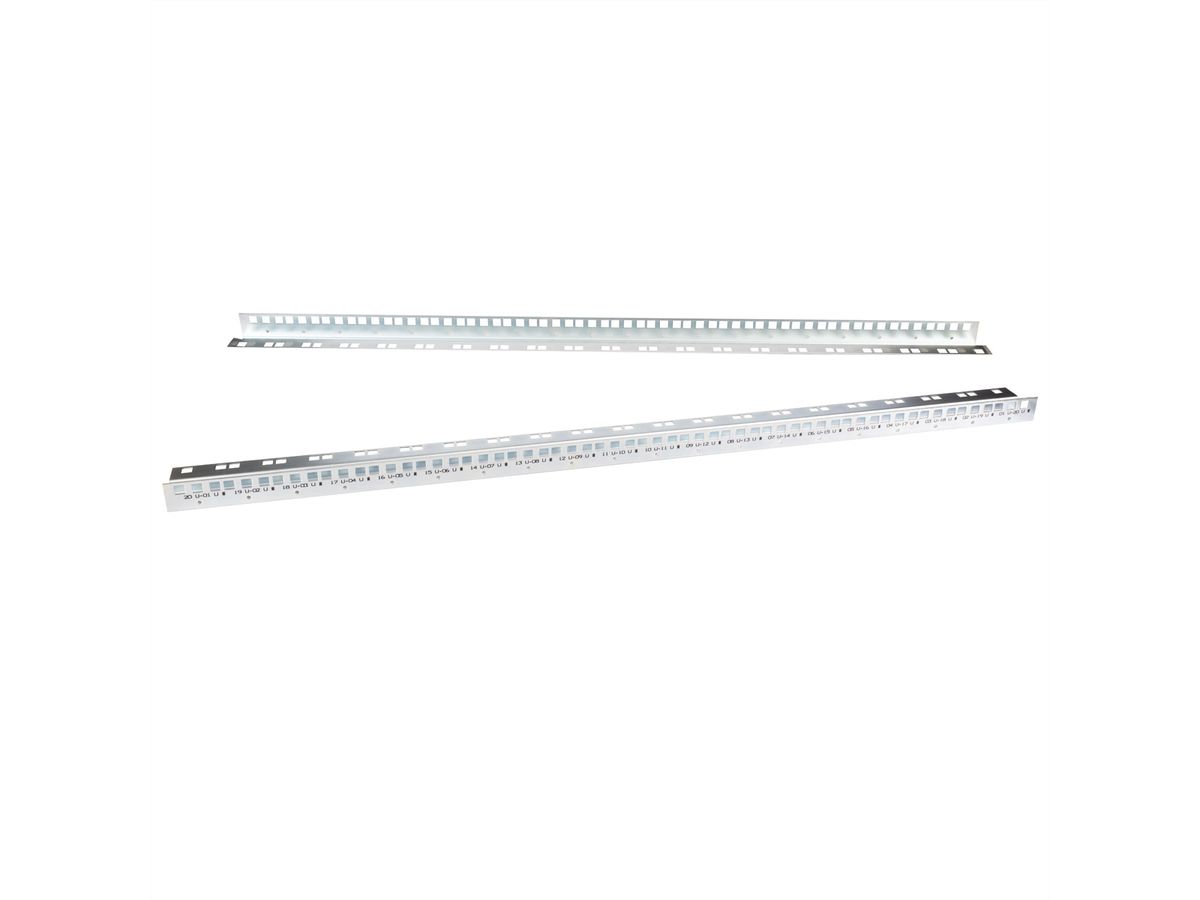 ROLINE 19" Kit de rails profilés ROLINE 16 U, pour boîtier mural outdoor Pro