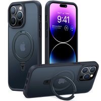 Torras UPRO Ostand Matte Schutzhülle, iPhone 14 Pro Max, MagSafe, schwarz