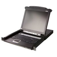 ATEN CL5708MW 43cm wide LCD KVM Switch, USB-PS/2,VGA, 8 Port, UK-Layout