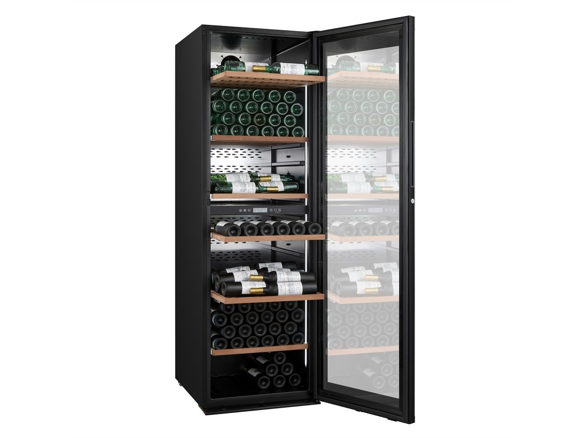 Climadiff Weinkühlschrank MILLESIME 240D, Freistehend, 2 Zonen, 237 Flaschen