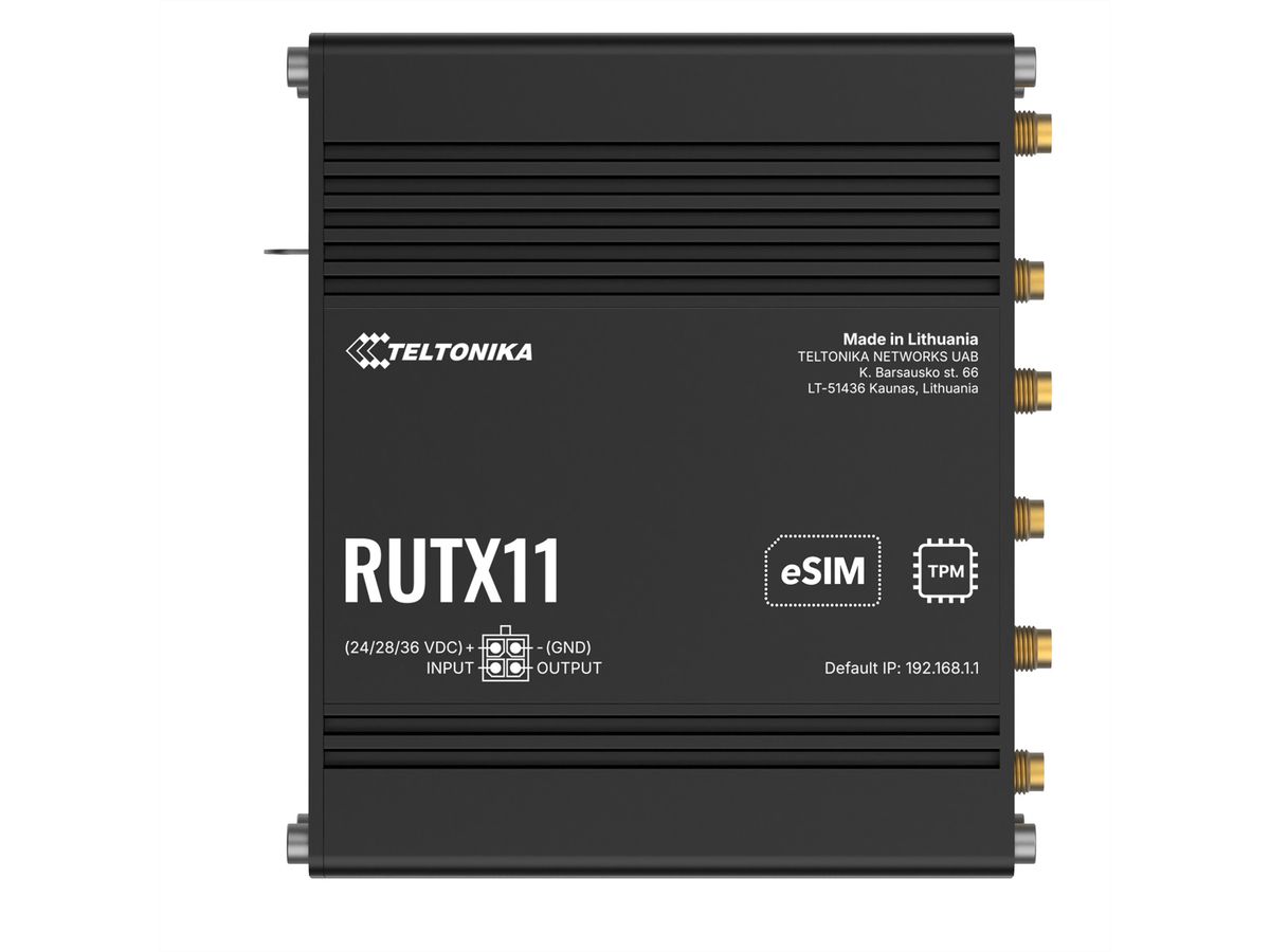 TELTONIKA RUTX11 Routeur 4G avec eSIM