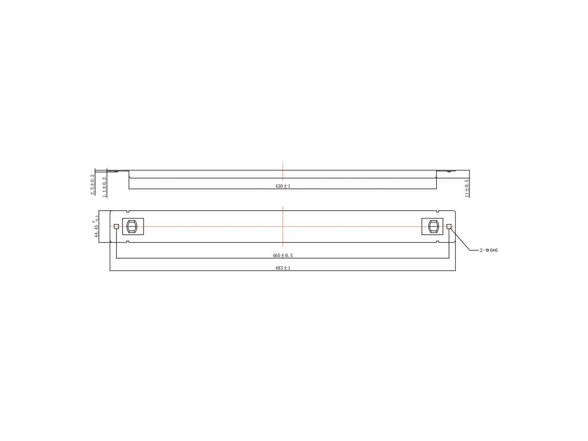 ROLINE 19-Zoll-Blindplatte Snap-in, 1 HE, schwarz
