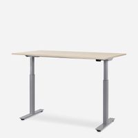 WRK21 Schreibtisch Smart 180 x 80 cm, Höhenverstellbar, Mandal Ahorn / Grau