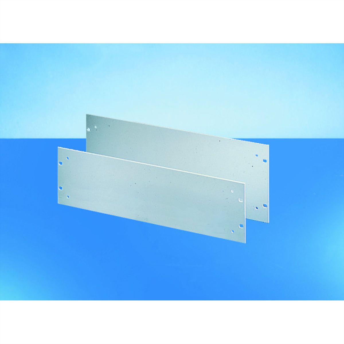 Face avant 19" SCHROFF avec trous pour poignées, 6 U, 4 mm, alu, anodisé