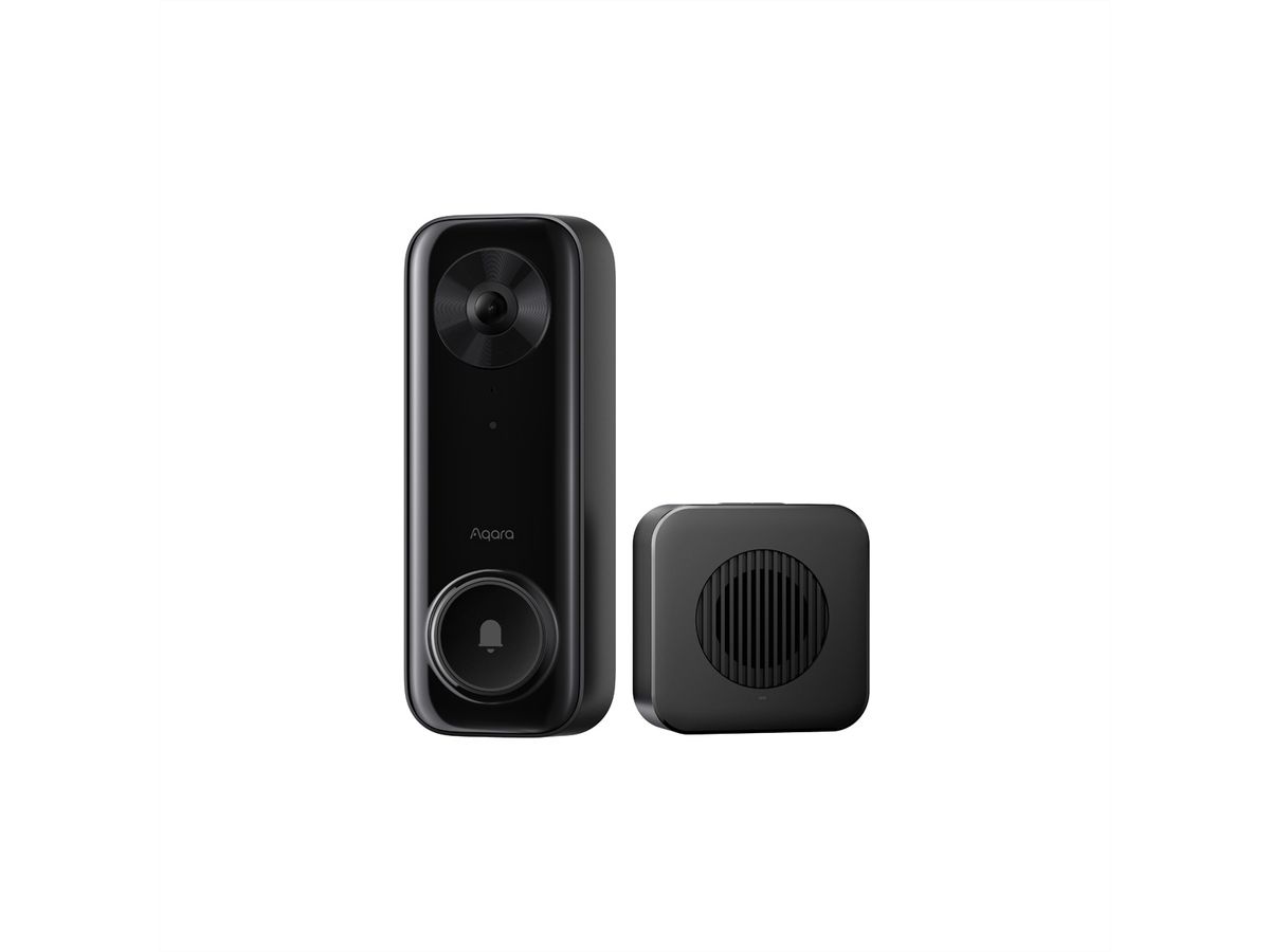 Aqara G400 Türklingel 2K, 165°, IR-LED 10m, PoE, schwarz