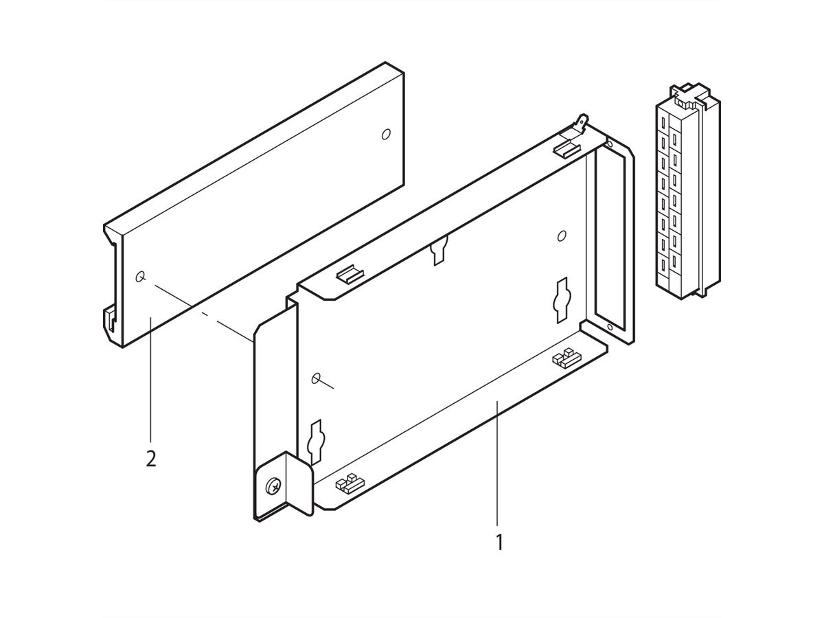 SCHROFF Wandhalter - WANDHALTER PSU