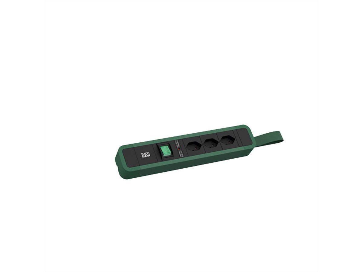 BACHMANN PRIMO 2 3xCH T13 1xSchalter mit Schlaufe 2,0m T12 RAL6028