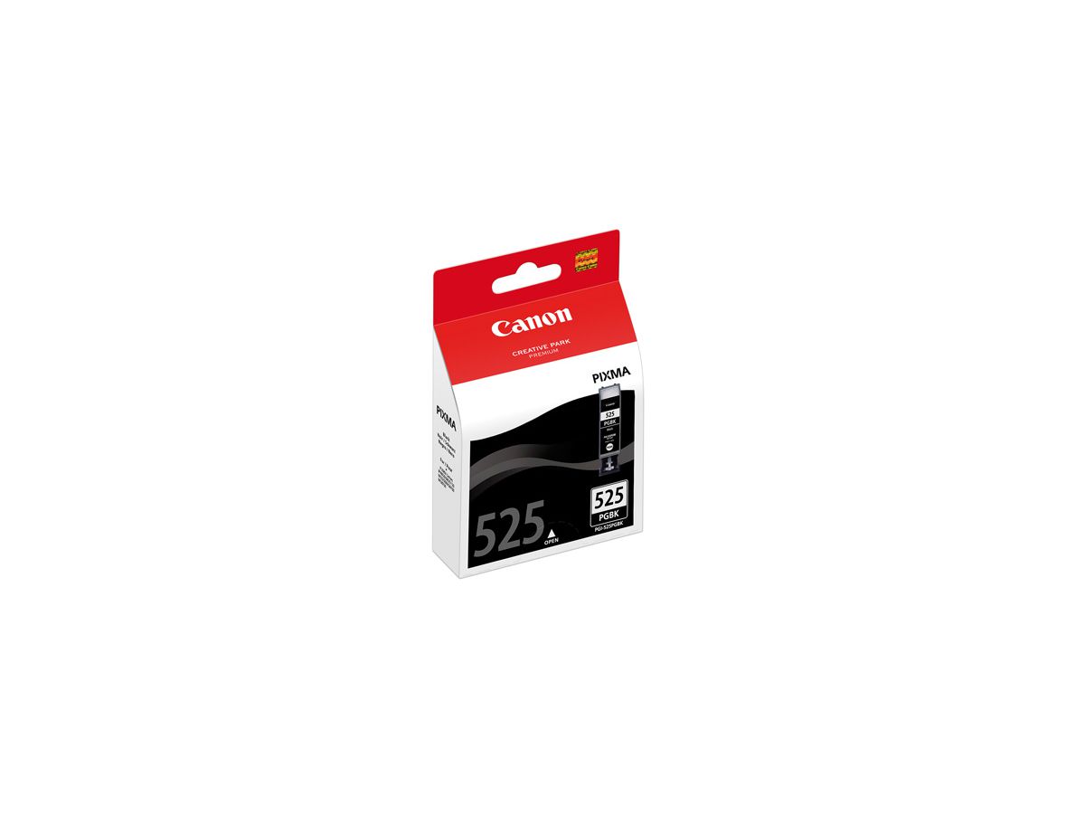 Canon PGI 525PGBK - Tinte schwarz für PIXMA, ca. 325 Seiten, MG5150 / MG5220 / MG5220 / MG5250 / MG6120 / MG6150 / MG8120 / IP4820 / IP4850