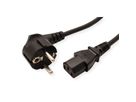 VALUE Netzkabel, gerade IEC-Buchse, schwarz, 0,6 m