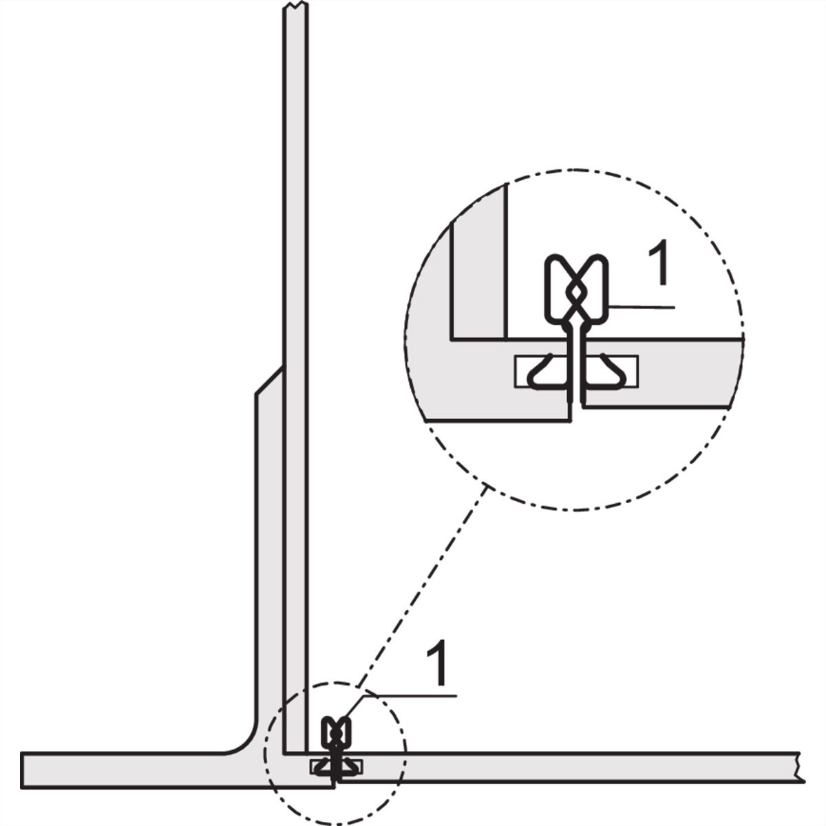 SCHROFF EMC-Schirmung zwischen Frontplatte und Seitenwand (vertiefter Einbau), für Edelstahldichtung