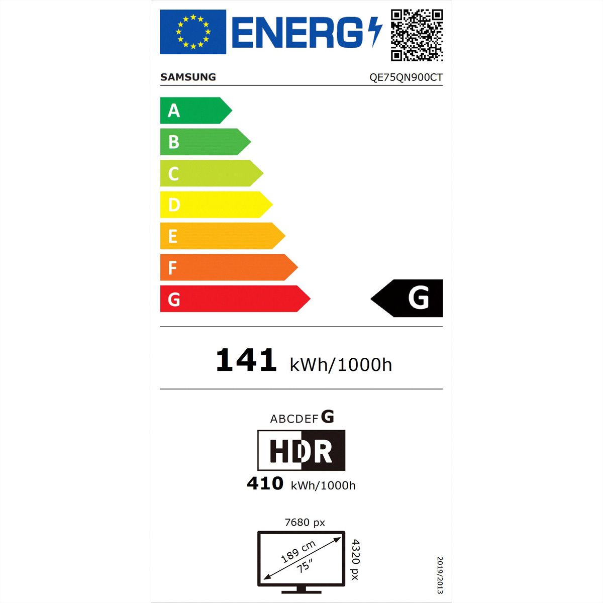 Samsung TV QE75QN900C 75" Neo QLED 8K