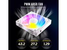 ANTEC C120 ARGB Fan Reverse PC Gehäuselüfter 120mm 3er Pack, schwarz