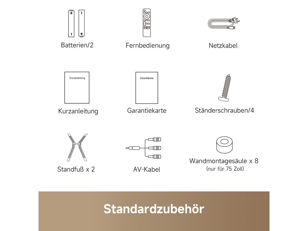 Dreame TV 75", Q100, Vivid QLED-4K, 120Hz, Mineral Black