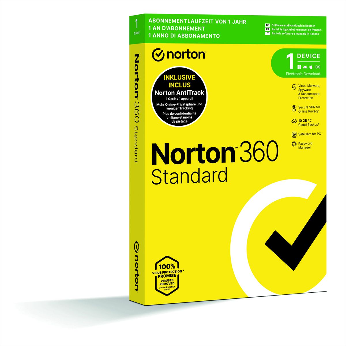 Norton 360 Gold 3 Device, 25GB 15 mois