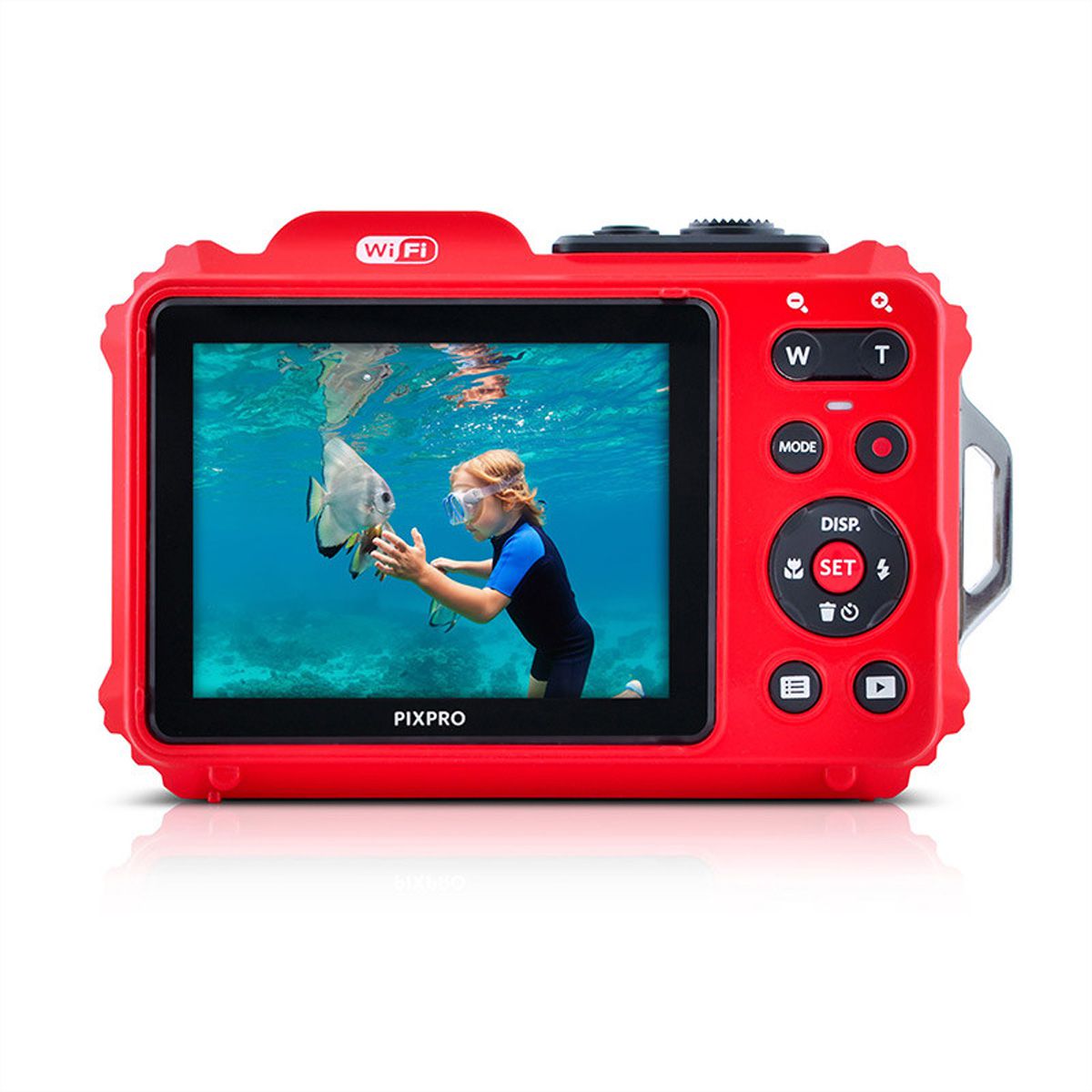 Kodak Unterwasserkamera WPZ2RD Bundle, inkl. 2nd Batterie + micro 16Go SD card