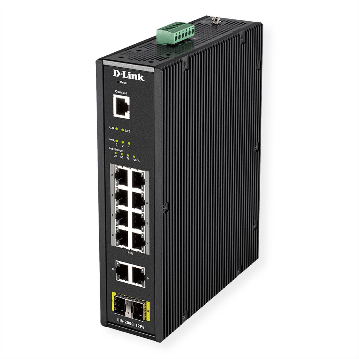 D-Link DIS-200G-12PS Switch réseau Géré L2 Gigabit Ethernet (10/100/1000), supportant l'alimentation via ce port (PoE)