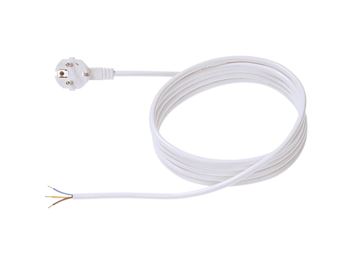 BACHMANN Câble H05VV-F 3G1,0 3m, blanc, non emballé