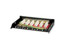 ROLINE Mini-Patchpanel, Cat.6A (Class EA), 6x RJ45, 0,5HE, geschirmt, schwarz