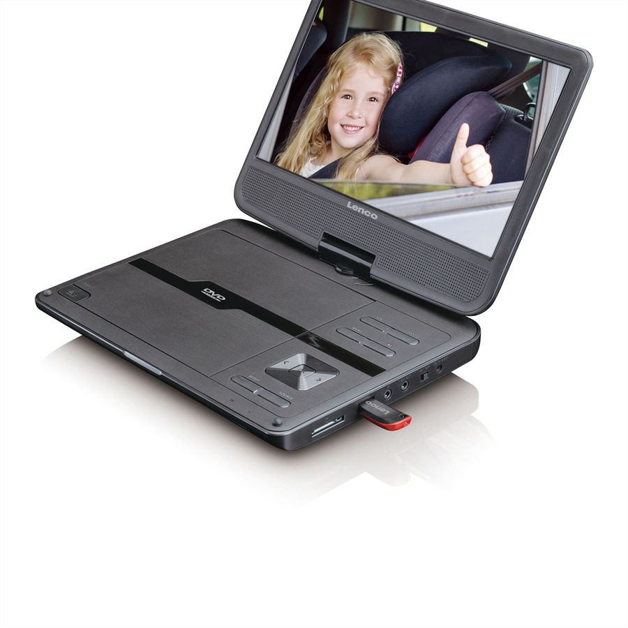 LENCO DVP-1010, portabler DVD-Player, 10"