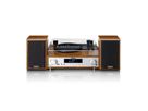 Lenco Chaîne Hi-Fi MC-160WD couleur bois, TT, DAB, radio FM, BT