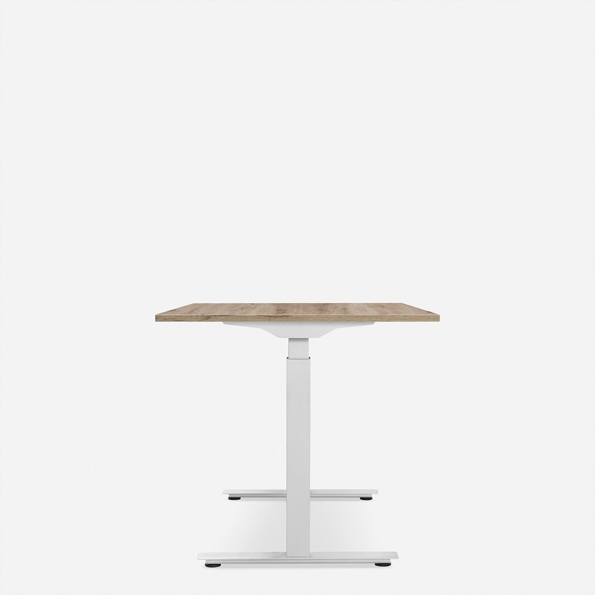 WRK21 Schreibtisch Smart 100 x 60 cm, Höhenverstellbar, Kendal Eiche / Weiss