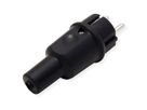 BACHMANN Vollgummi Stecker, deutsch-franz. System, IP44, schwarz