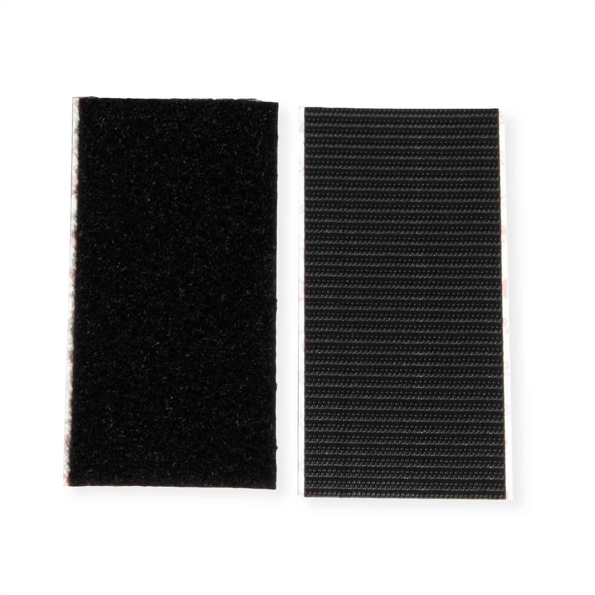 VELCRO® Bandes 50x100mm x 2 noires, crochets&velours autocollants extra fort