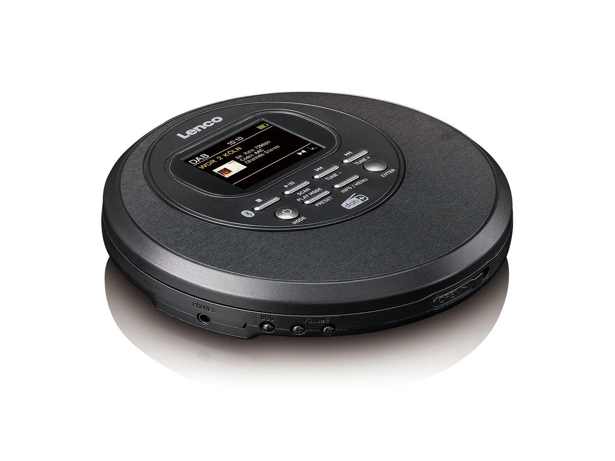 **Retoure**Lenco CD/MP3 Player CD-500BK schwarz , Discman mit DAB, BT und farbigem TFT