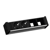 BACHMANN VENID 2x Schutzkontakt, 2x ABD, schwarz