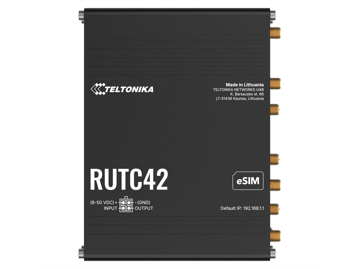 TELTONIKA RUTC42 Routeur LTE à double eSIM