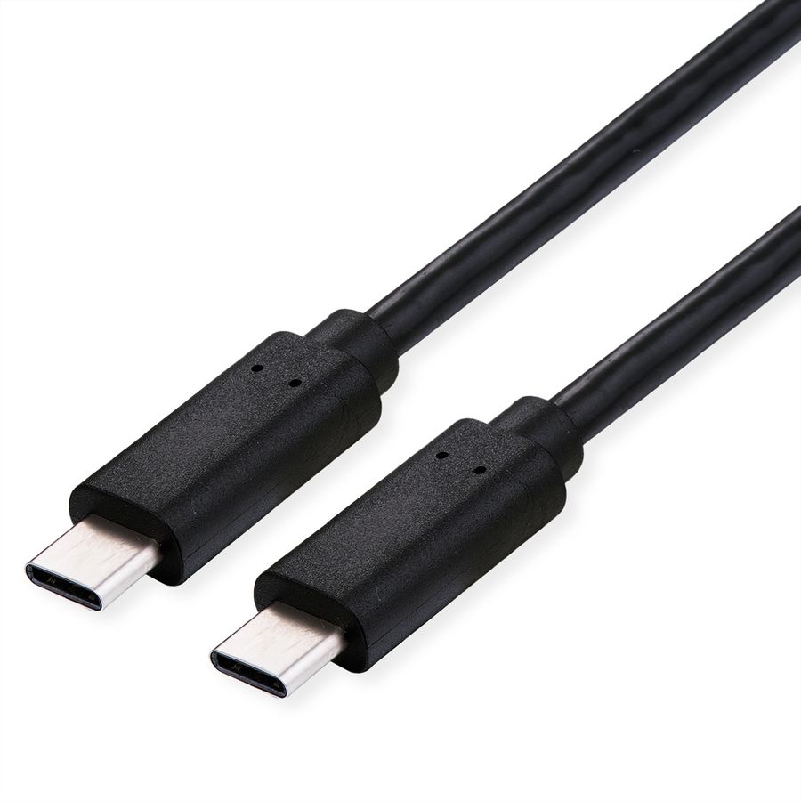VALUE Câble USB4 Gen3x2, C–C, M/M, 8K UHD-2, 40Gbit/s, 100W, noir, 0,5 m