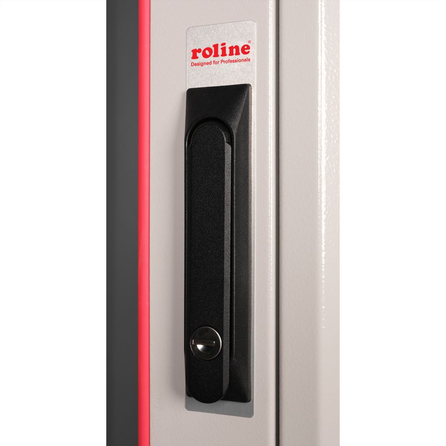 **DEMO**ROLINE 19-Zoll Netzwerkschrank Pro 32 HE, 600x600 BxT Glastür grau