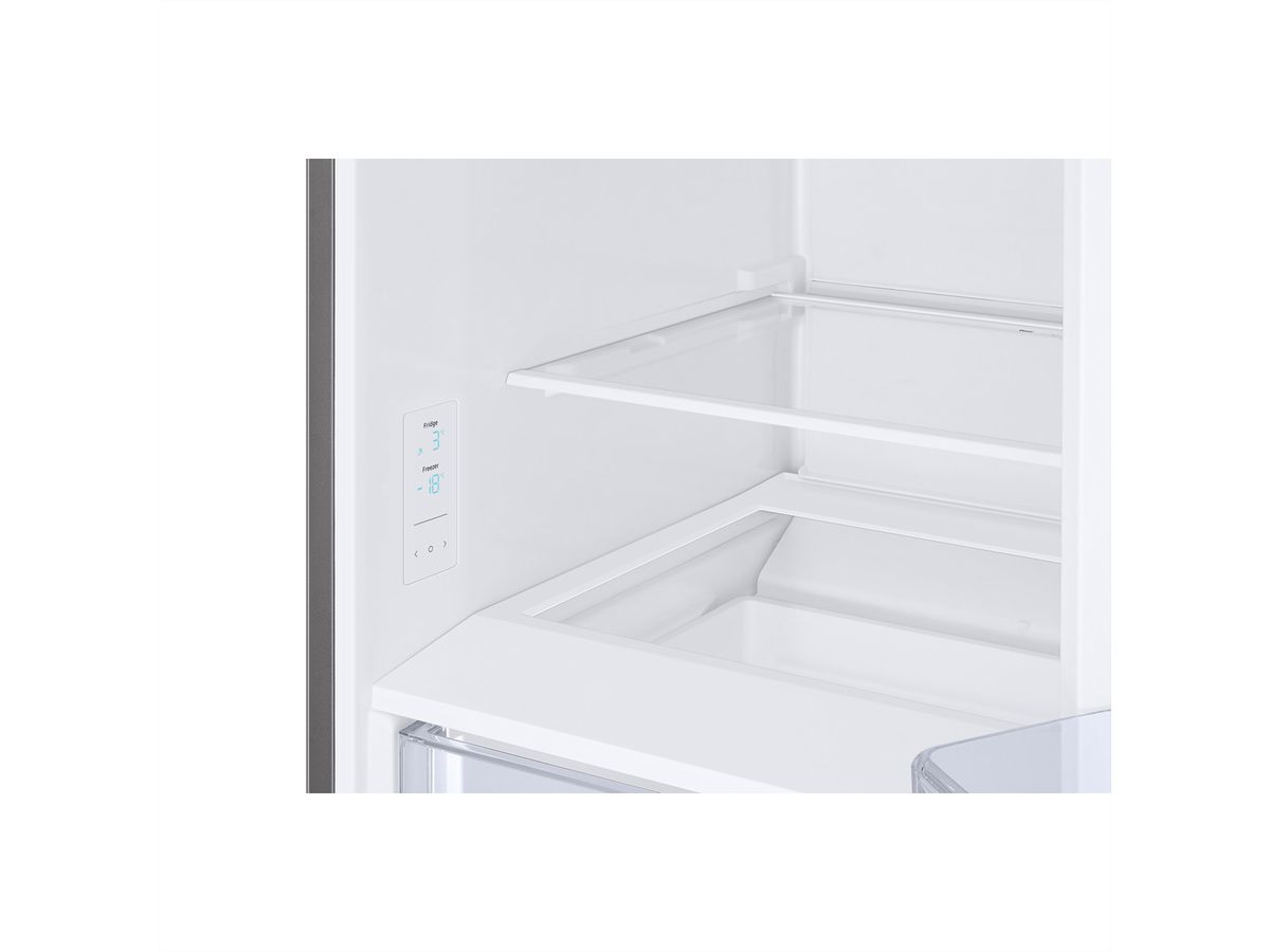 Samsung Kühl-Gefrierkombination RB7300, 341l, Silber mit Griffmulde