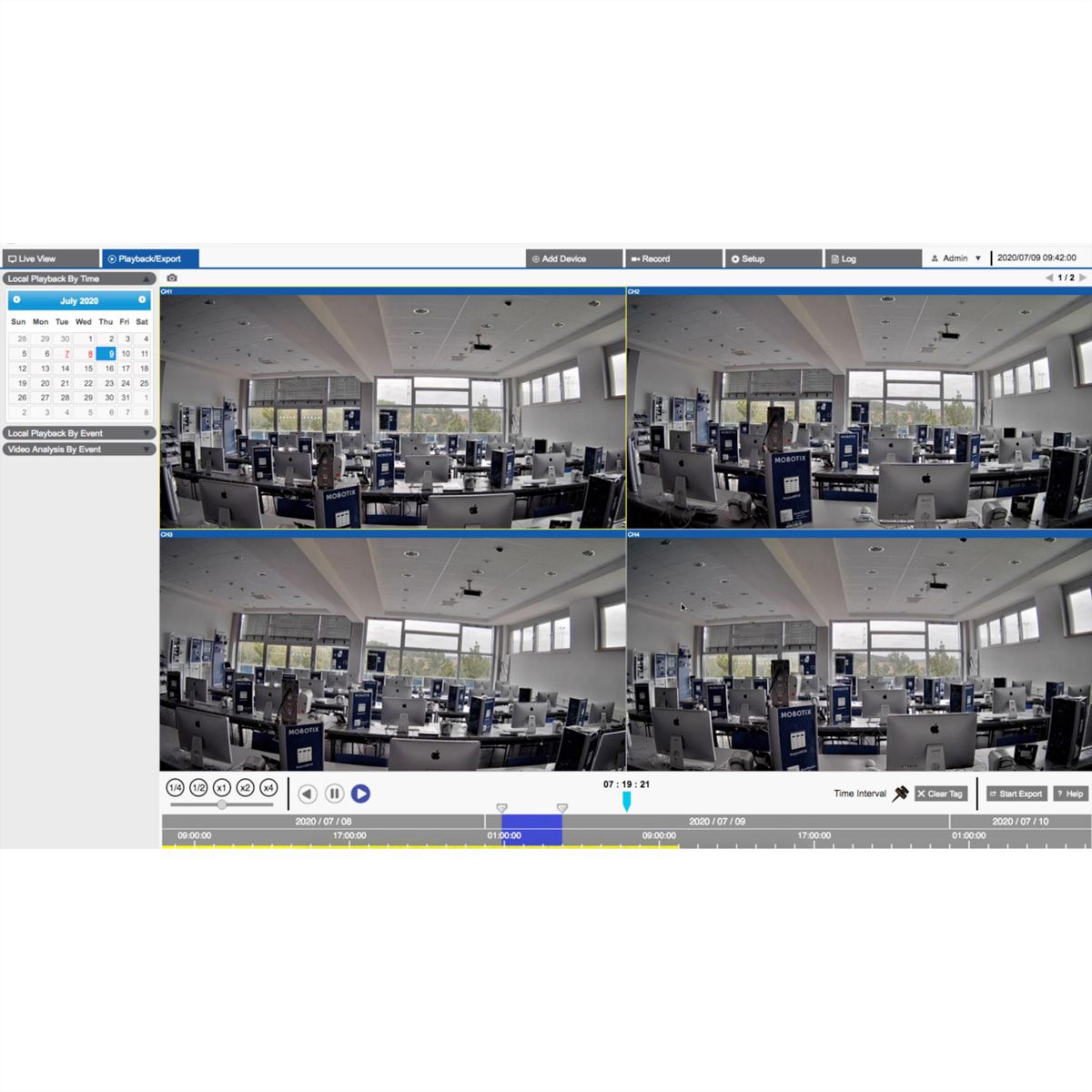 MOBOTIX MOVE NVR Netzwerk-Videorekorder 24-CH, 16x PoE
