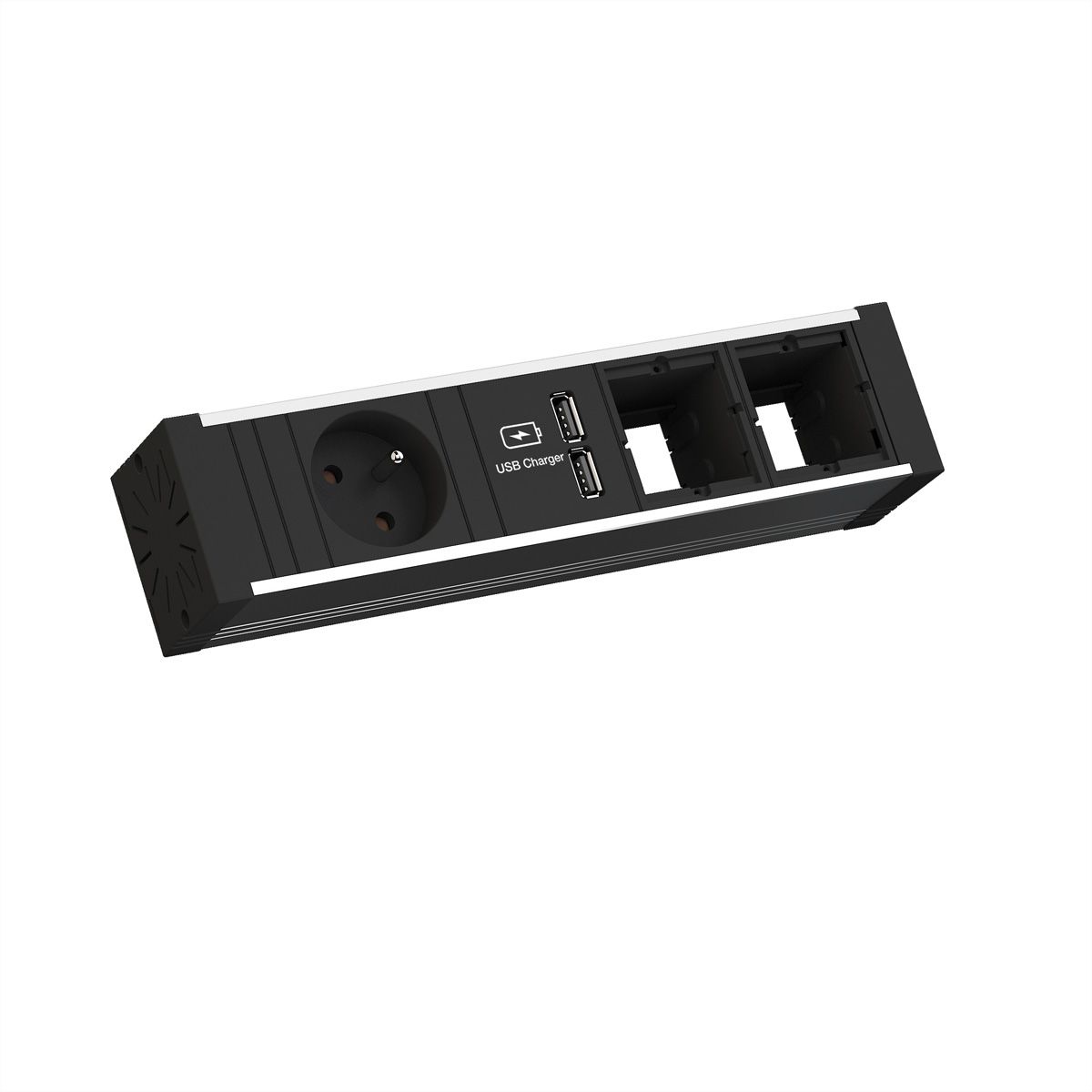 BACHMANN VENID 1xUTE 1xUSB Charger 2xCM 0,2m GST18