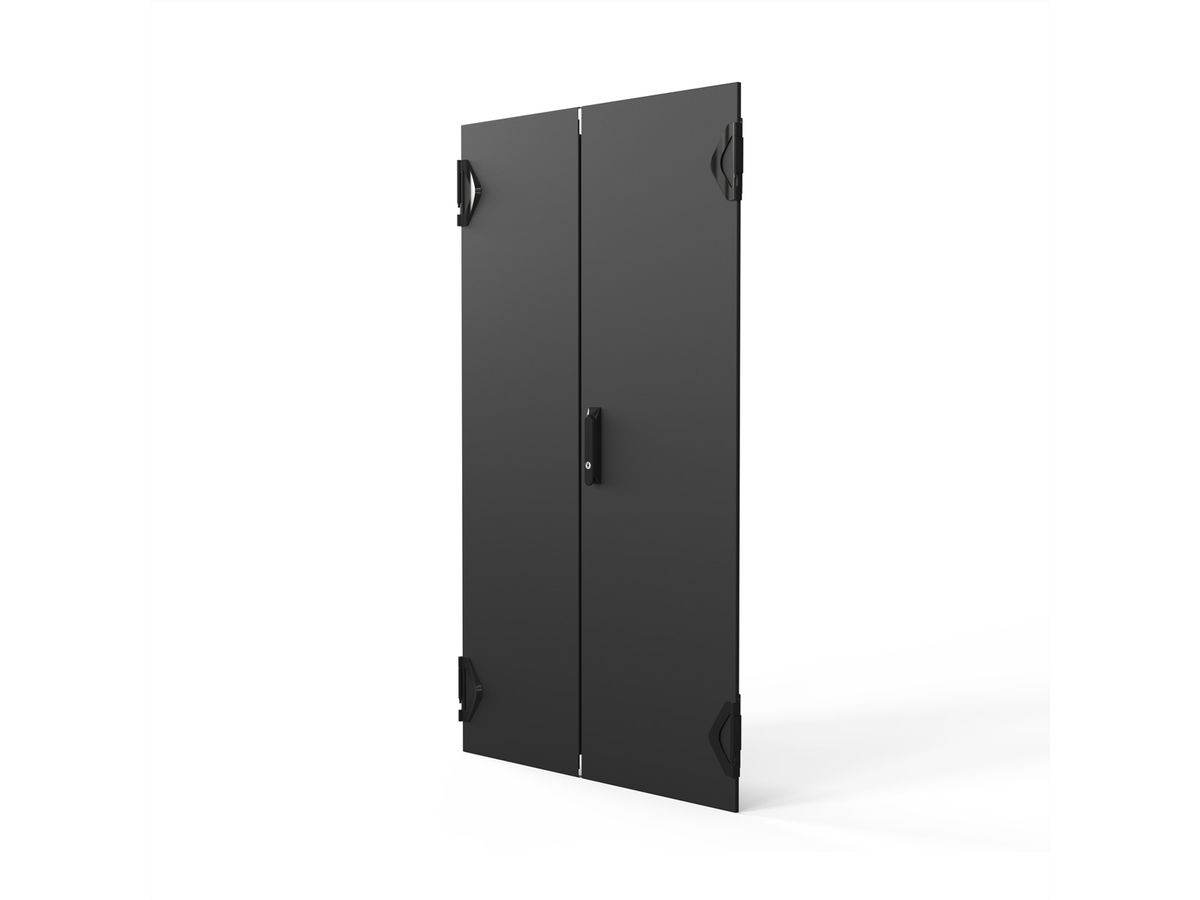 SCHROFF Porte double 1400H 800L RAL7021