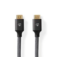 Nedis HDMI High Speed Kabel mit Ethernet, grau, 10 m