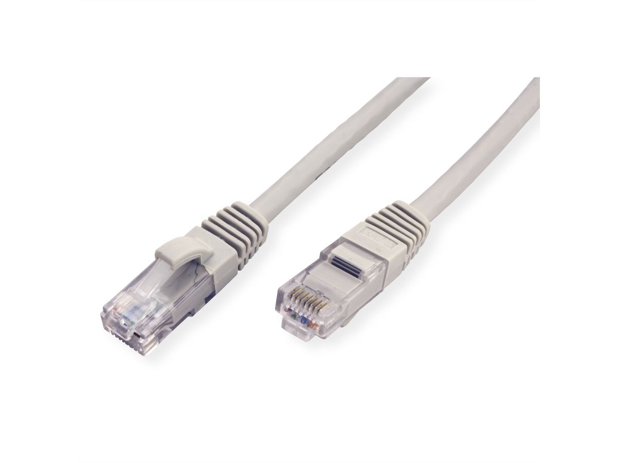 Cordon VALUE Cat.6A (Classe EA) / 10 Gigabit UTP, gris, 5 m