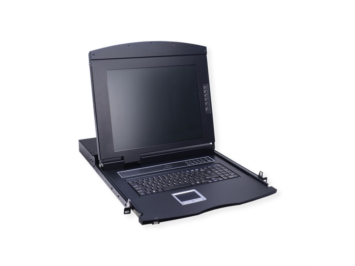 VALUE 19"-KVM-Konsole, 43 cm (17") TFT (16:9), VGA, USB, CH-Layout