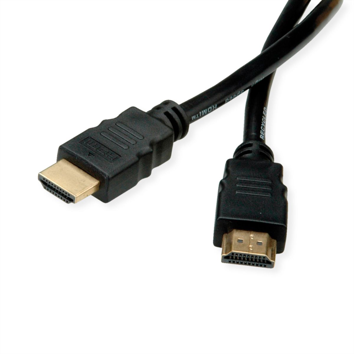 ROLINE RM 8K HDMI Ultra HD Kabel mit Ethernet, ST/ST, schwarz, 1 m