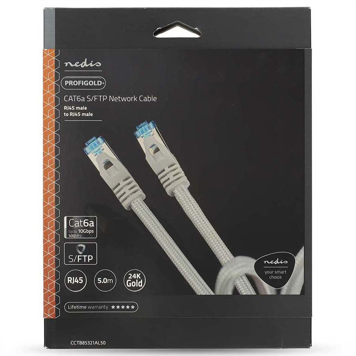 Nedis Cordon réseau S/FTP Cat.6A, blanc, 10m